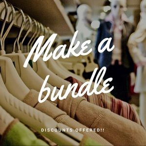 Discounts offered for bundles!